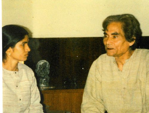 Amrit Rai with PUshpita Awasthi